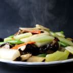 Best Stir Fried Sugar Pea and Fresh Chinese Yam w. Assorted Mushroom 鮮淮山甜豆炒什菌 in San Francisco, CA